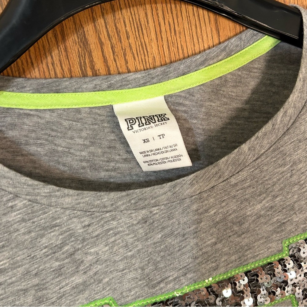 PINK Victoria’s Secret Bling Sequin T-Shirt - Picture 4 of 5